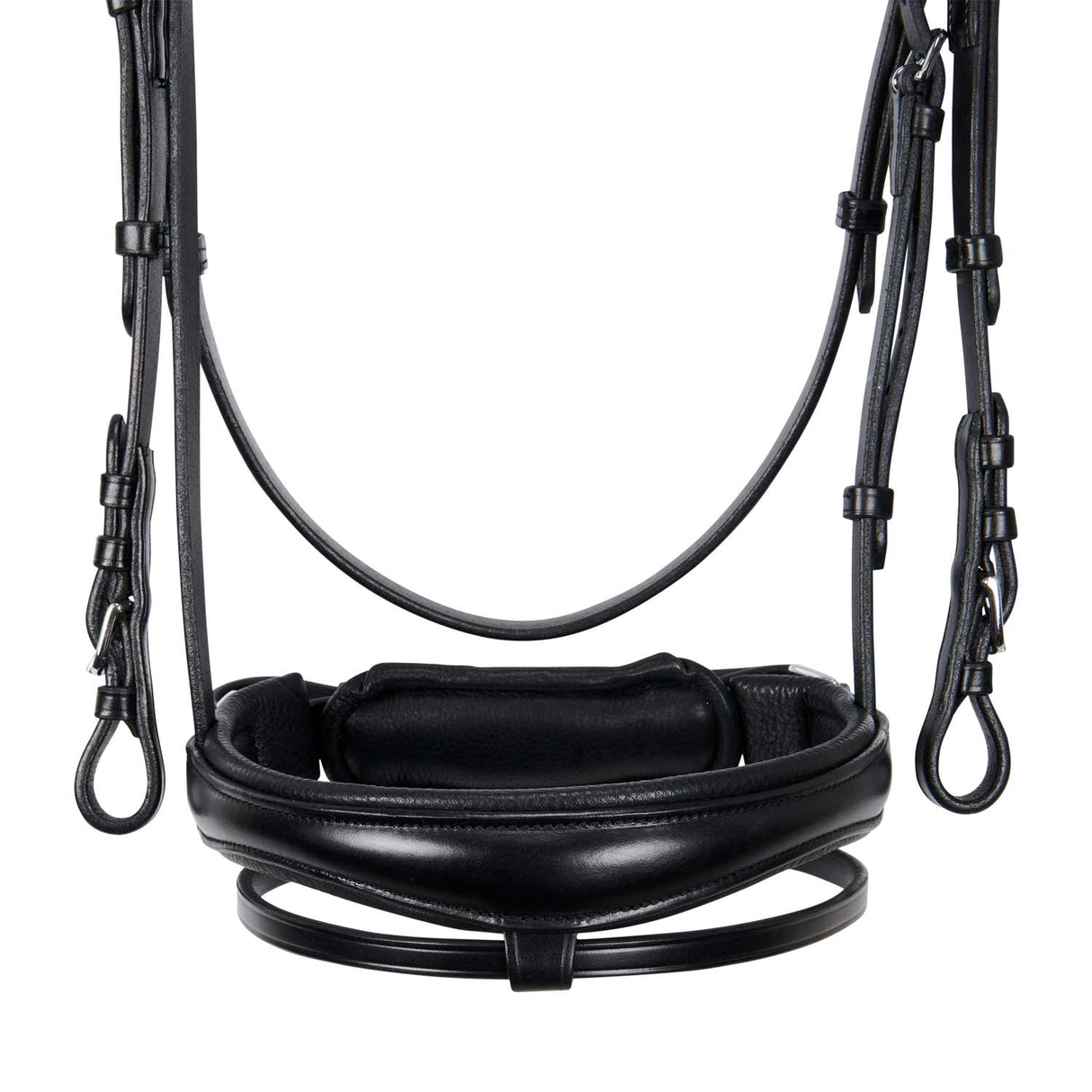 Equestro English Leather Bridle With Glitter New #colour_black