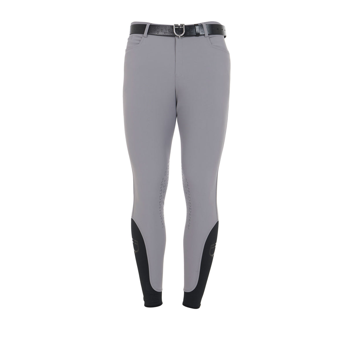 Equestro Men's Slim Fit Grip Breeches With Logo