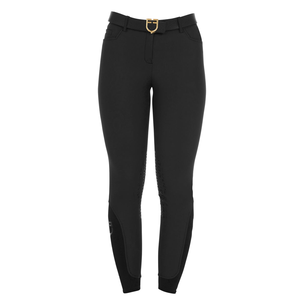 Equestro Women's Slim Fit Grip Breeches With Logo