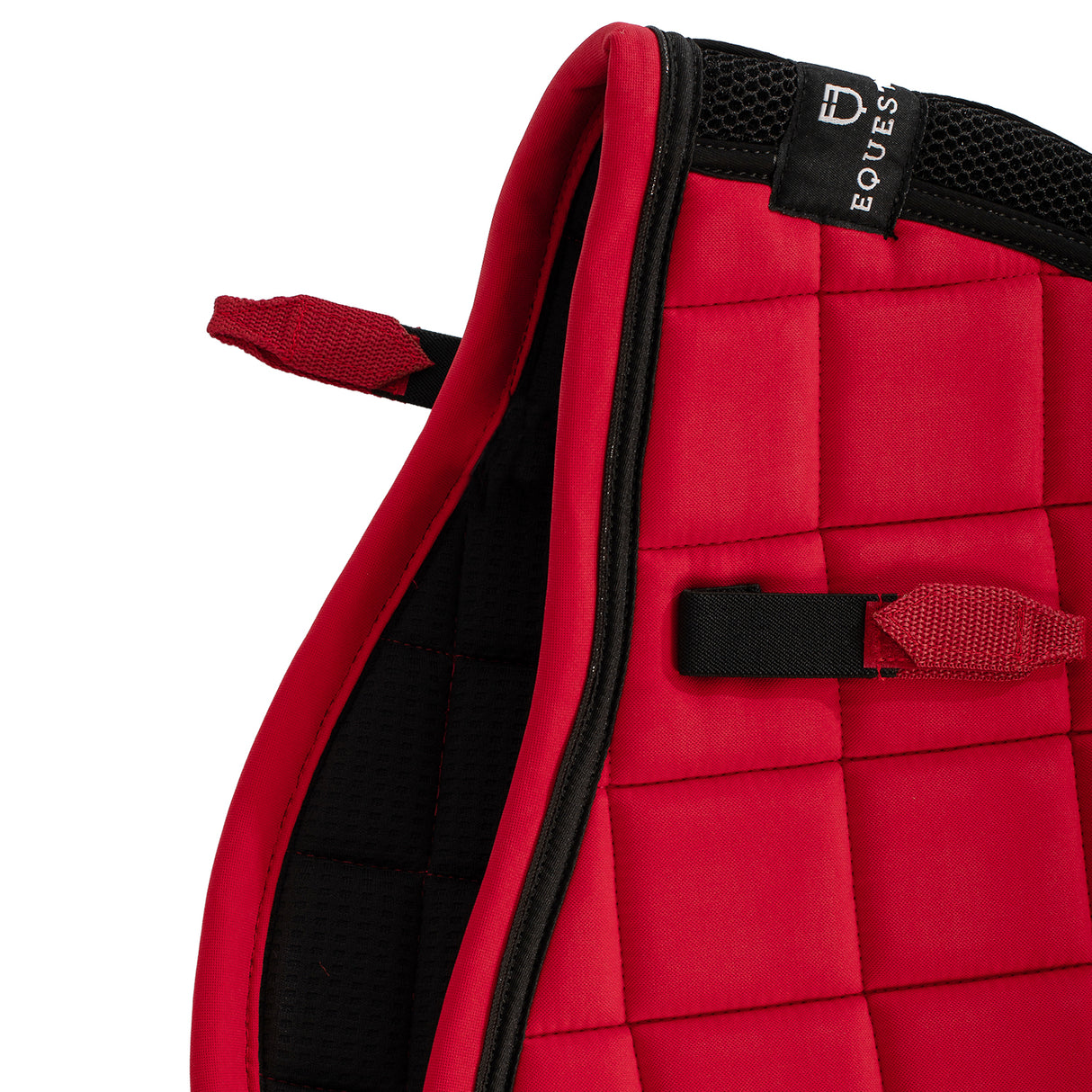 Equestro Shaped Jumping Saddle Pad #colour_red