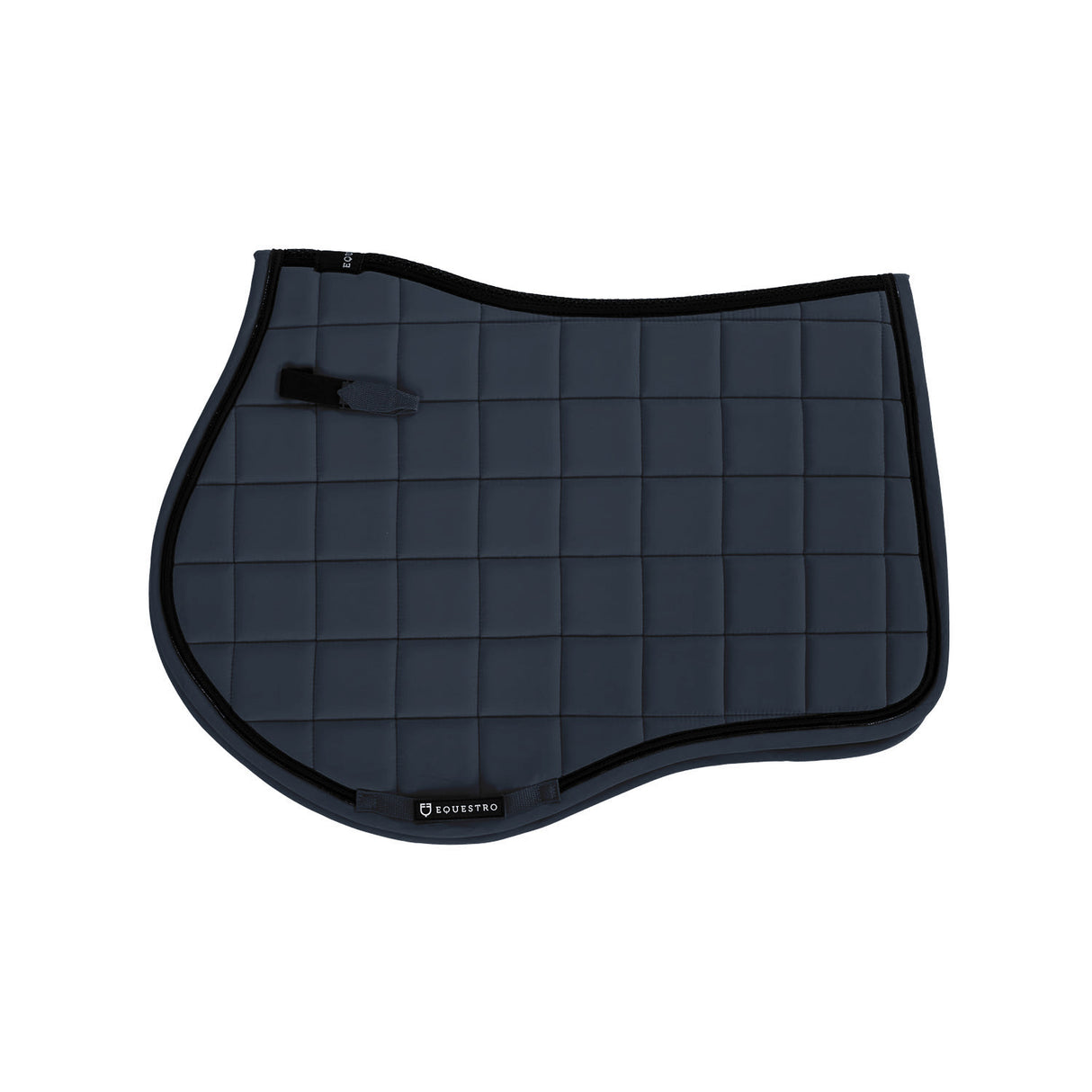 Equestro Jumping Saddle Pad In Breathable Technical Fabric #colour_blue