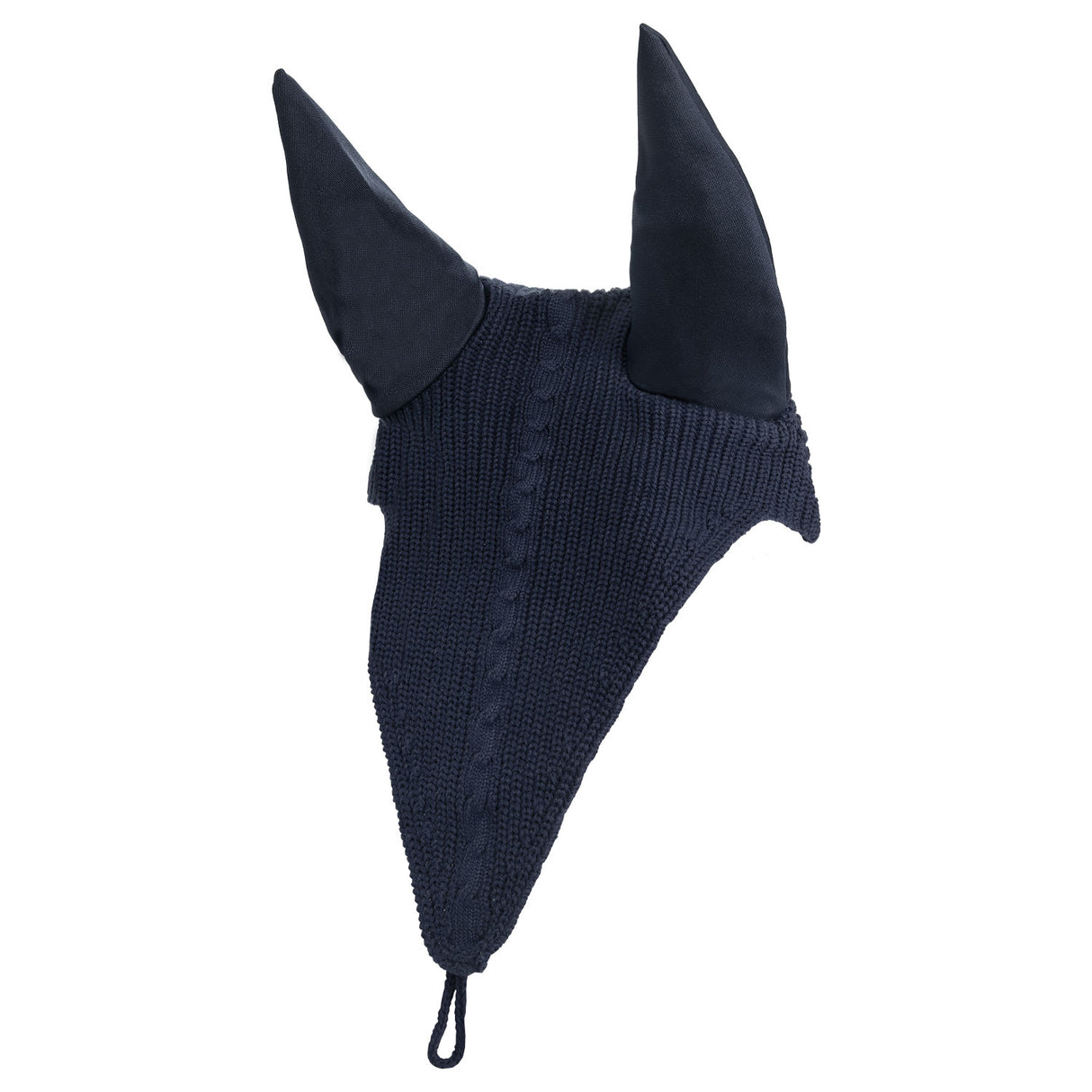 Equestro Meshing Fly Veil With Drawstring At The Noseband #colour_blue