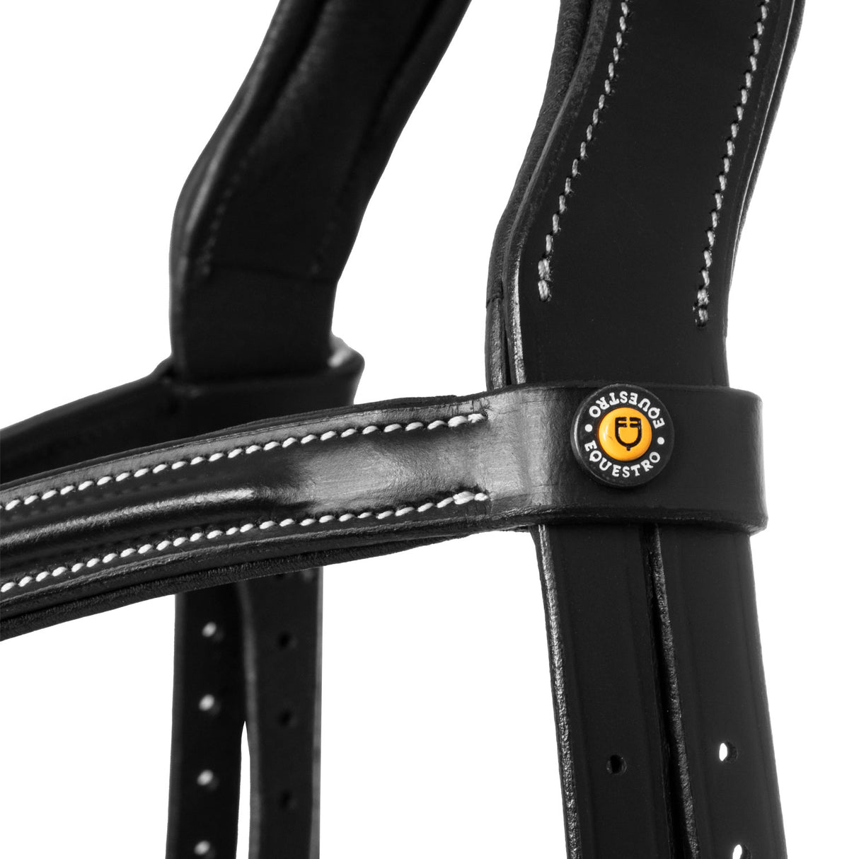 Equestro Mexican Leather Bridle #colour_black