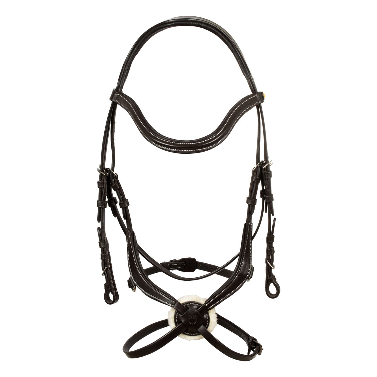 Equestro Mexican Leather Bridle #colour_brown