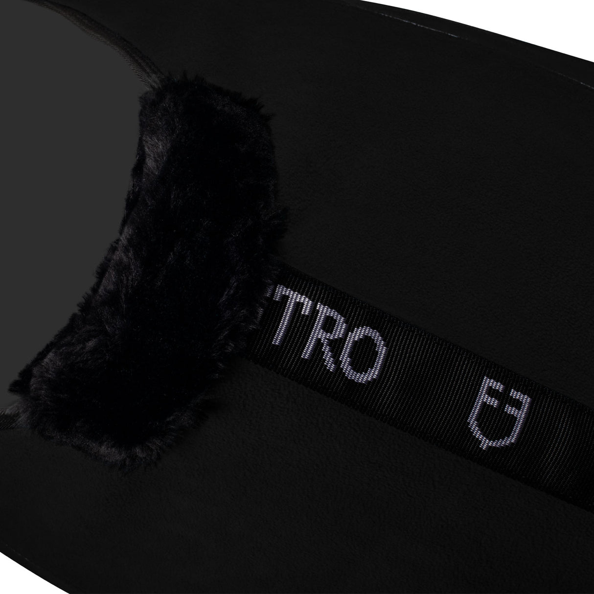 Equestro Fleece Rug With Flap Front Closure #colour_black