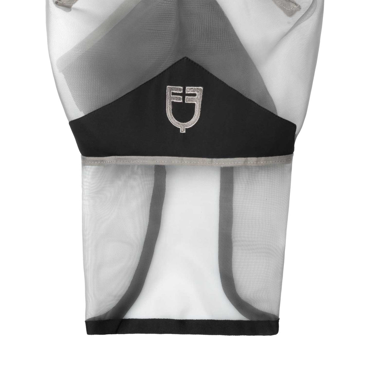 Equestro Full Face Fly Mask With Logo #colour_grey