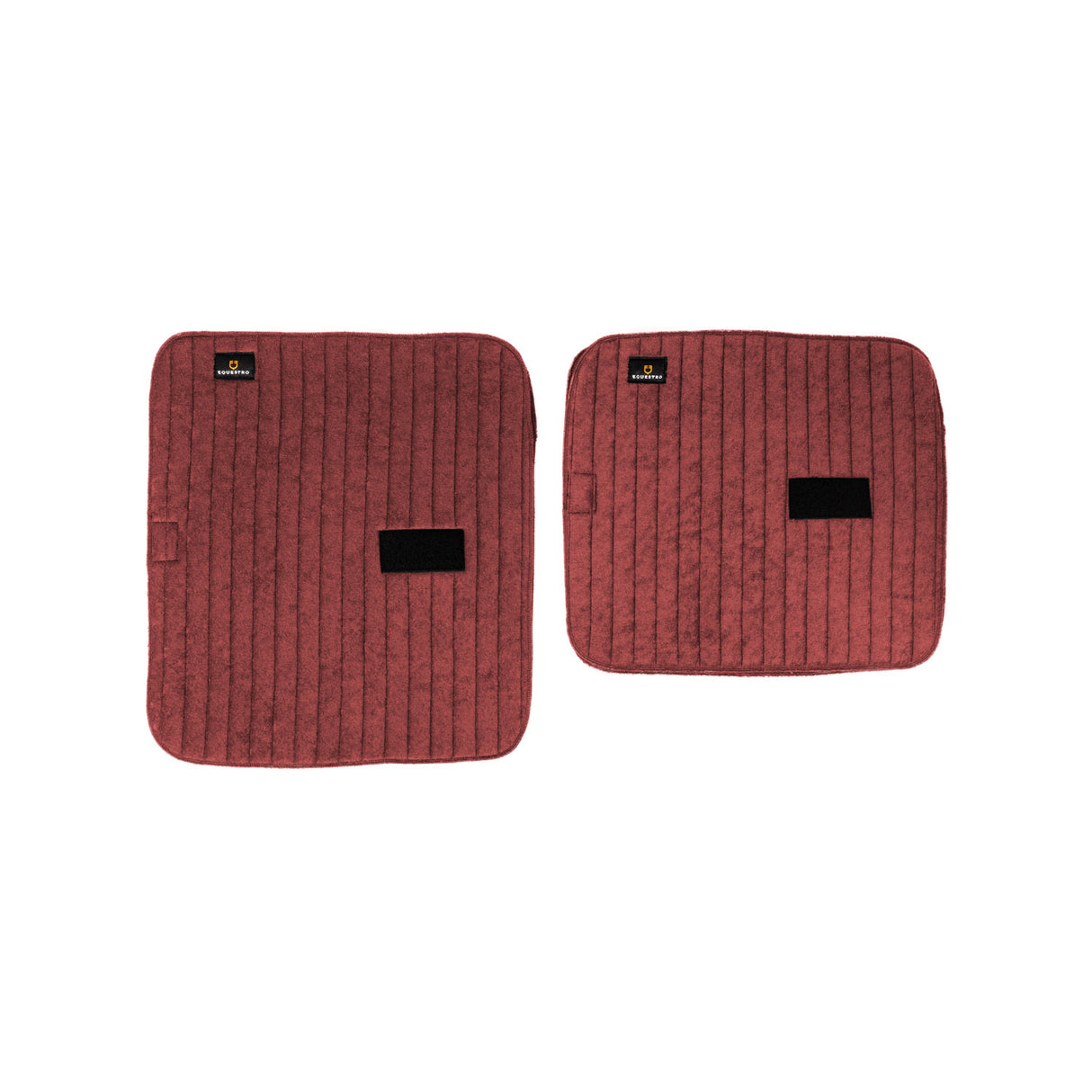 Equestro Terry Cloth Underpads (4Pcs) #colour_burgundy