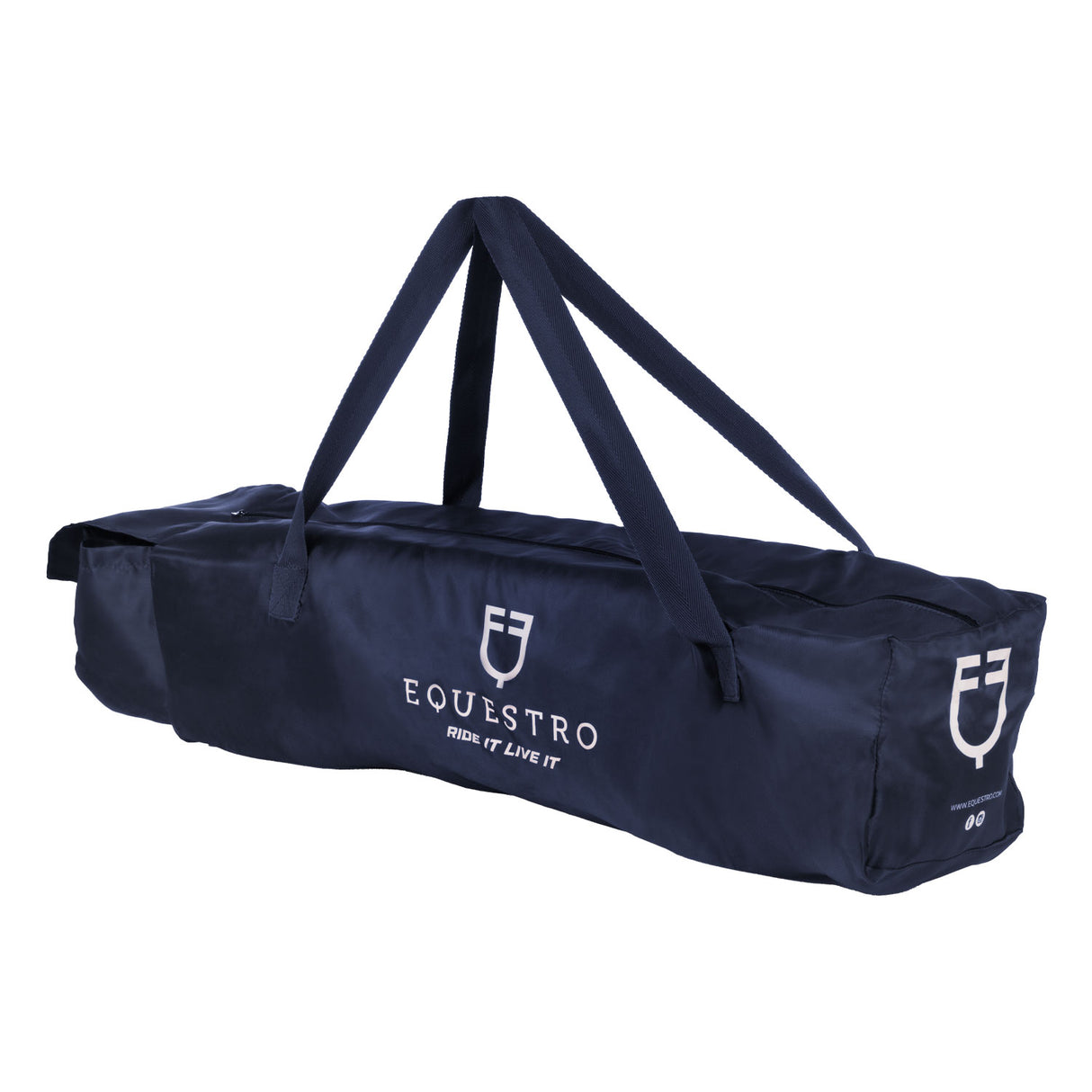 Equestro Travelling Boots Set And Tail Guard With Rubber Patch #colour_blue