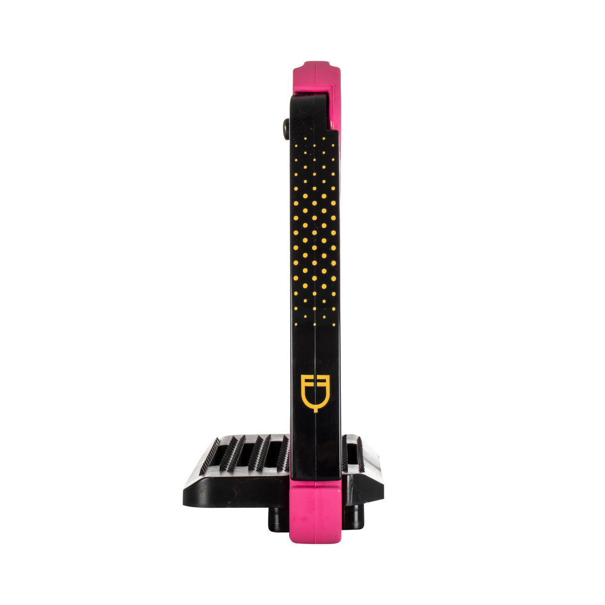 Equestro Junior Stirrups Side Opening And Wide Tread #colour_pink