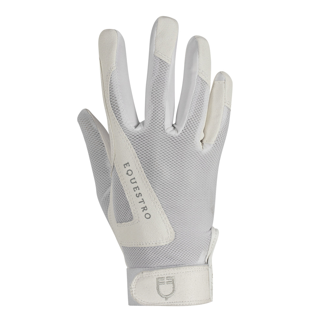 Equestro Kids' Gloves In Technical Fabric #colour_white