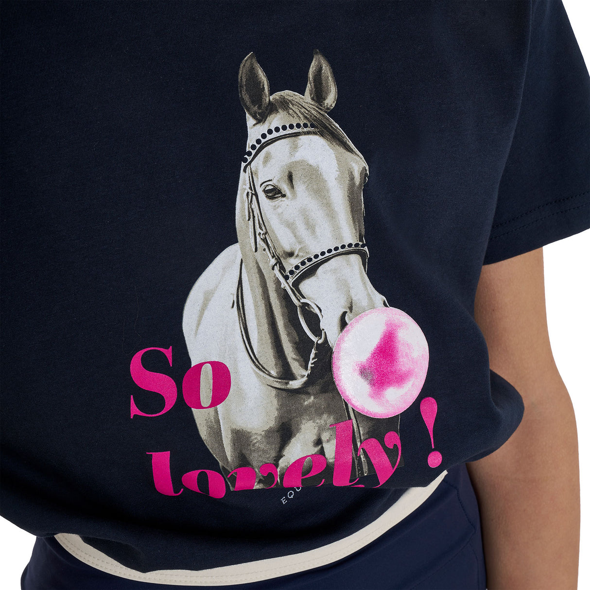 Equestro Girls' So Lovely Cotton T-Shirt #colour_blue