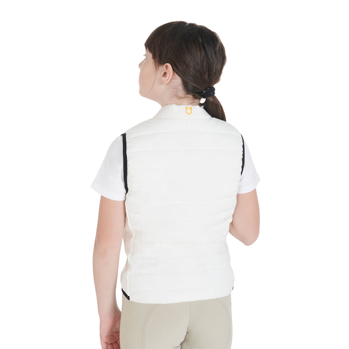 Equestro Kids' Vest In Technical Fabric #colour_white
