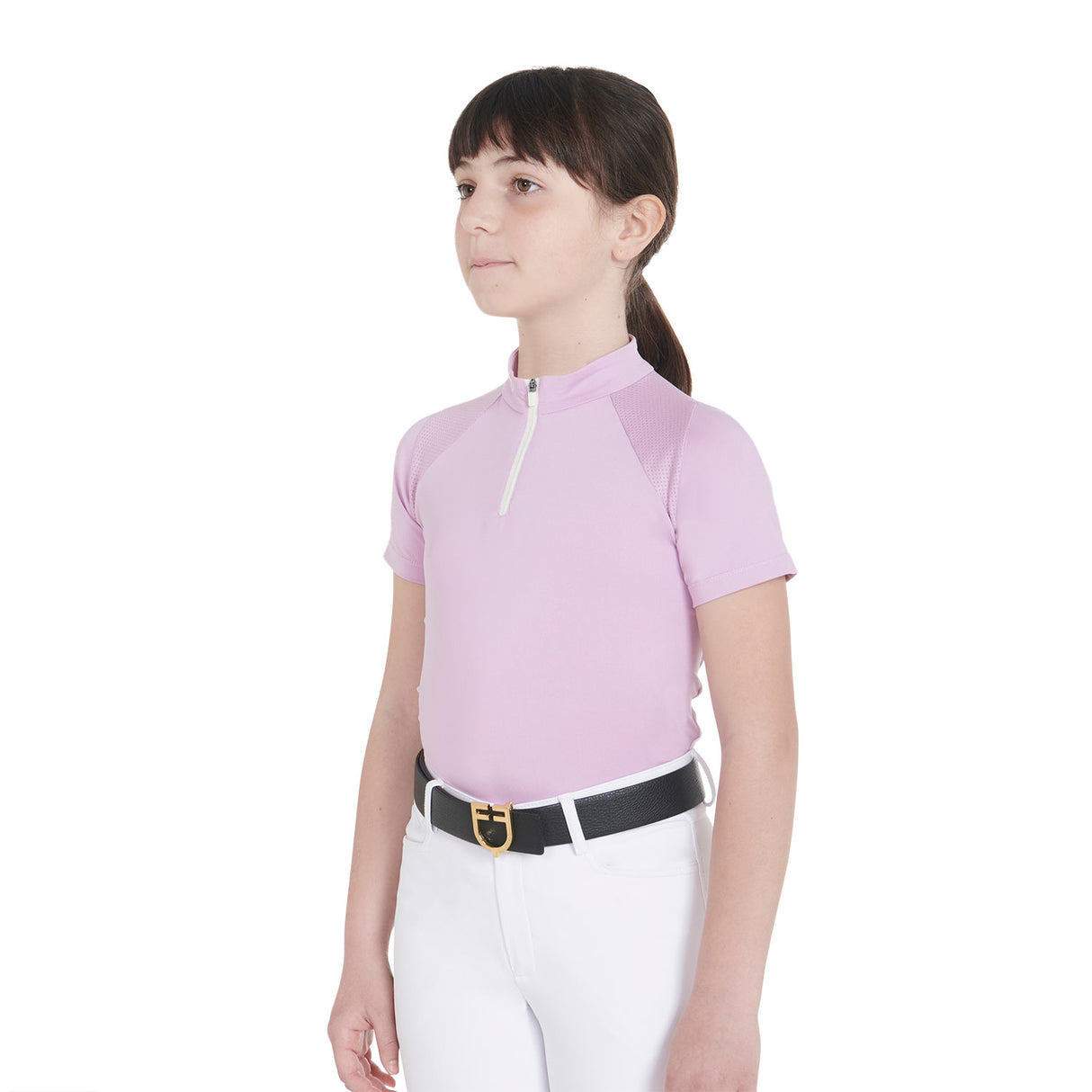 Equestro Kids' Slim Fit Training Polo Shirt High Performance