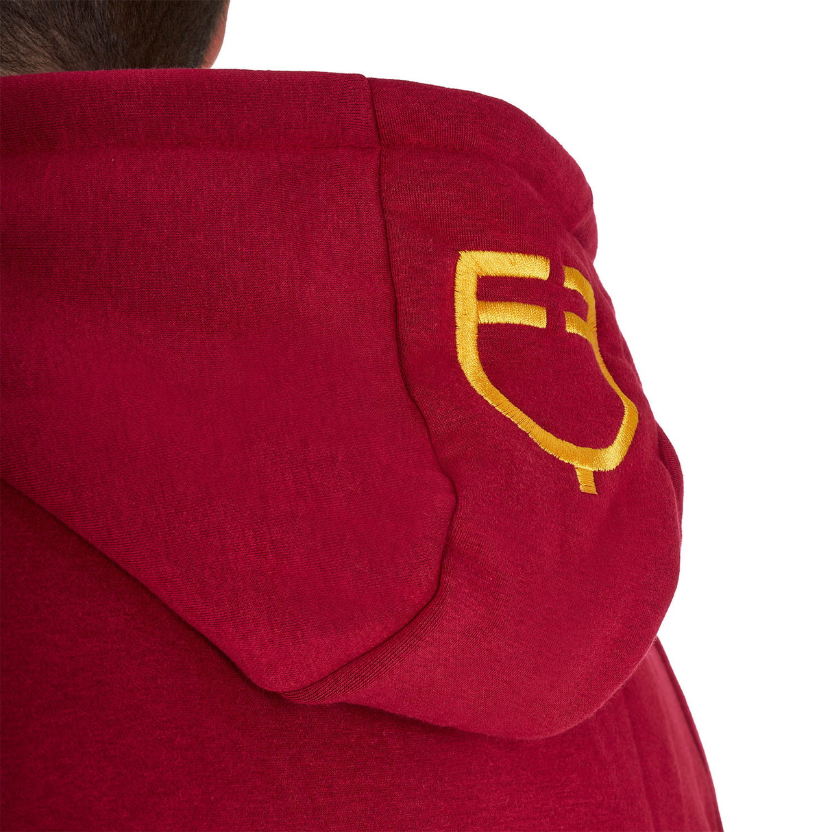 Men's sweatshirt with multi-logo hood