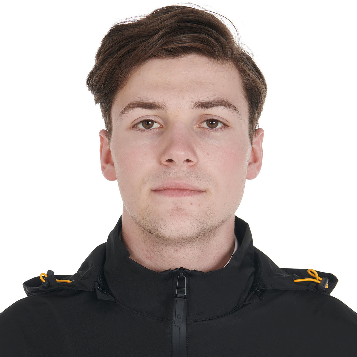 Equestro Men's Three-Layer Technical Raincoat #colour_black