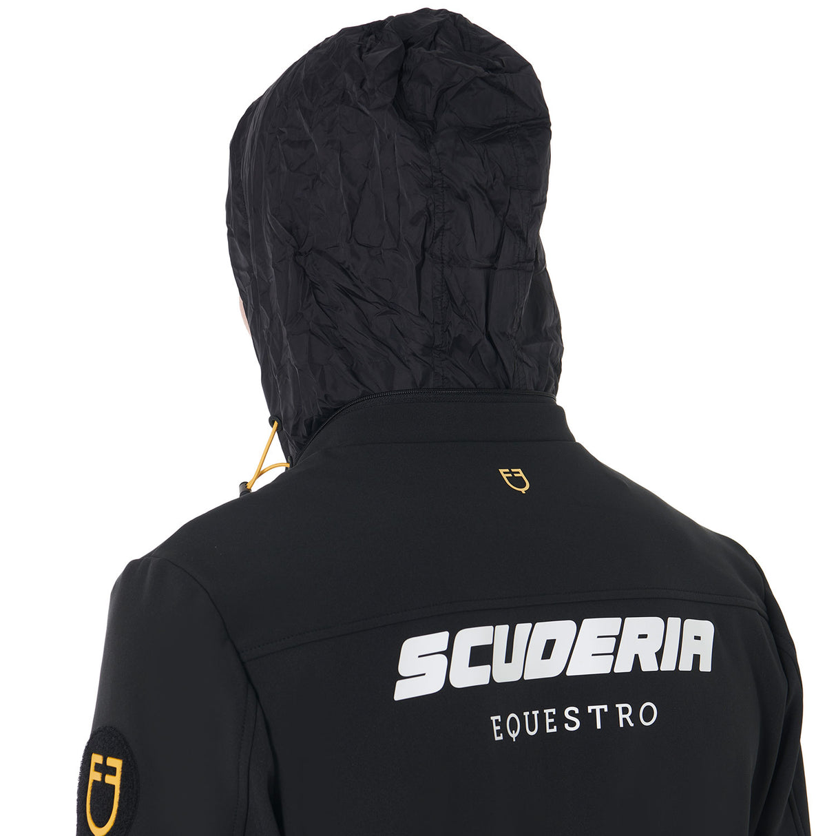 Equestro Scuderia Equestro Men's Jacket Technical Fabric #colour_black