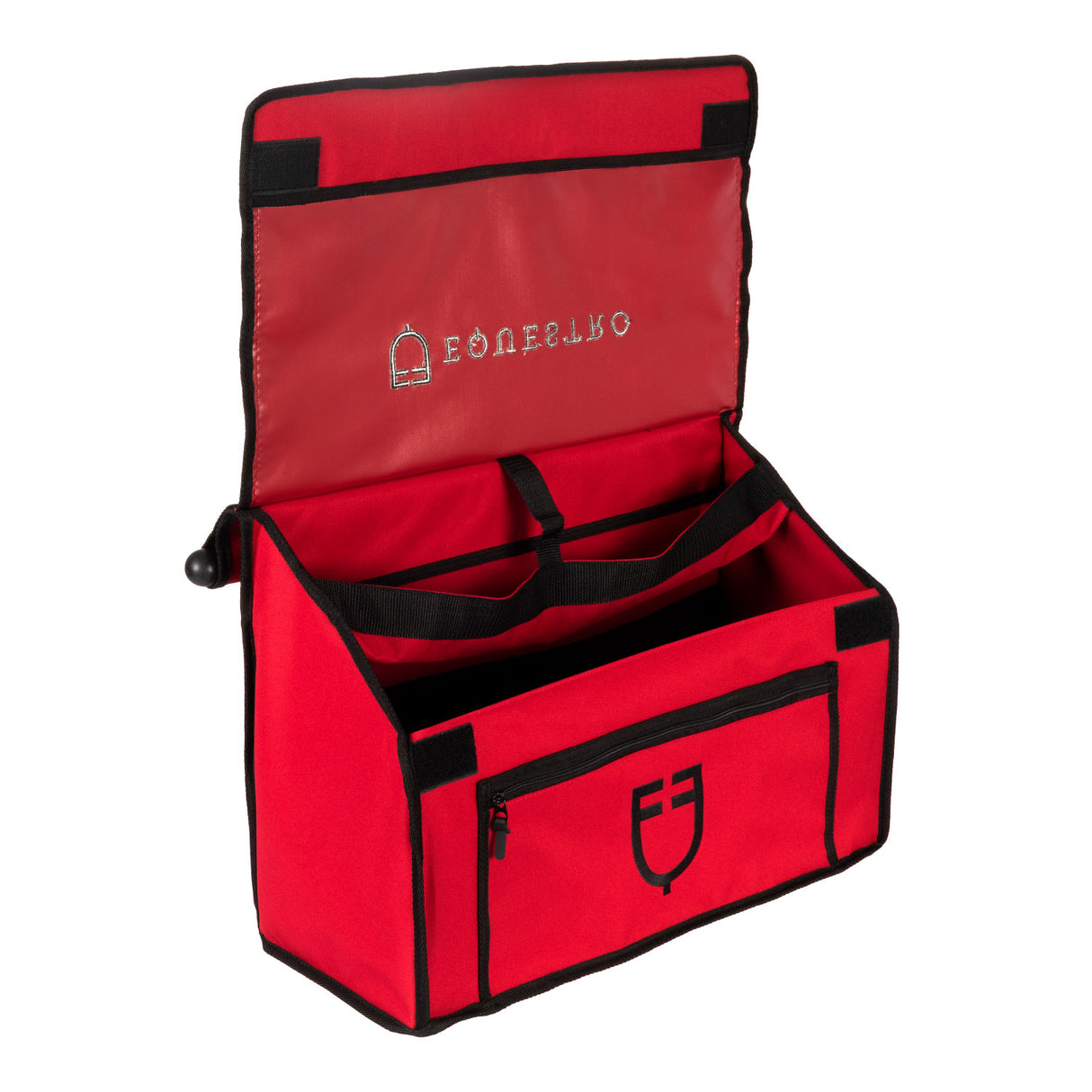 Equestro Grooming Bag With Bar #colour_burgundy