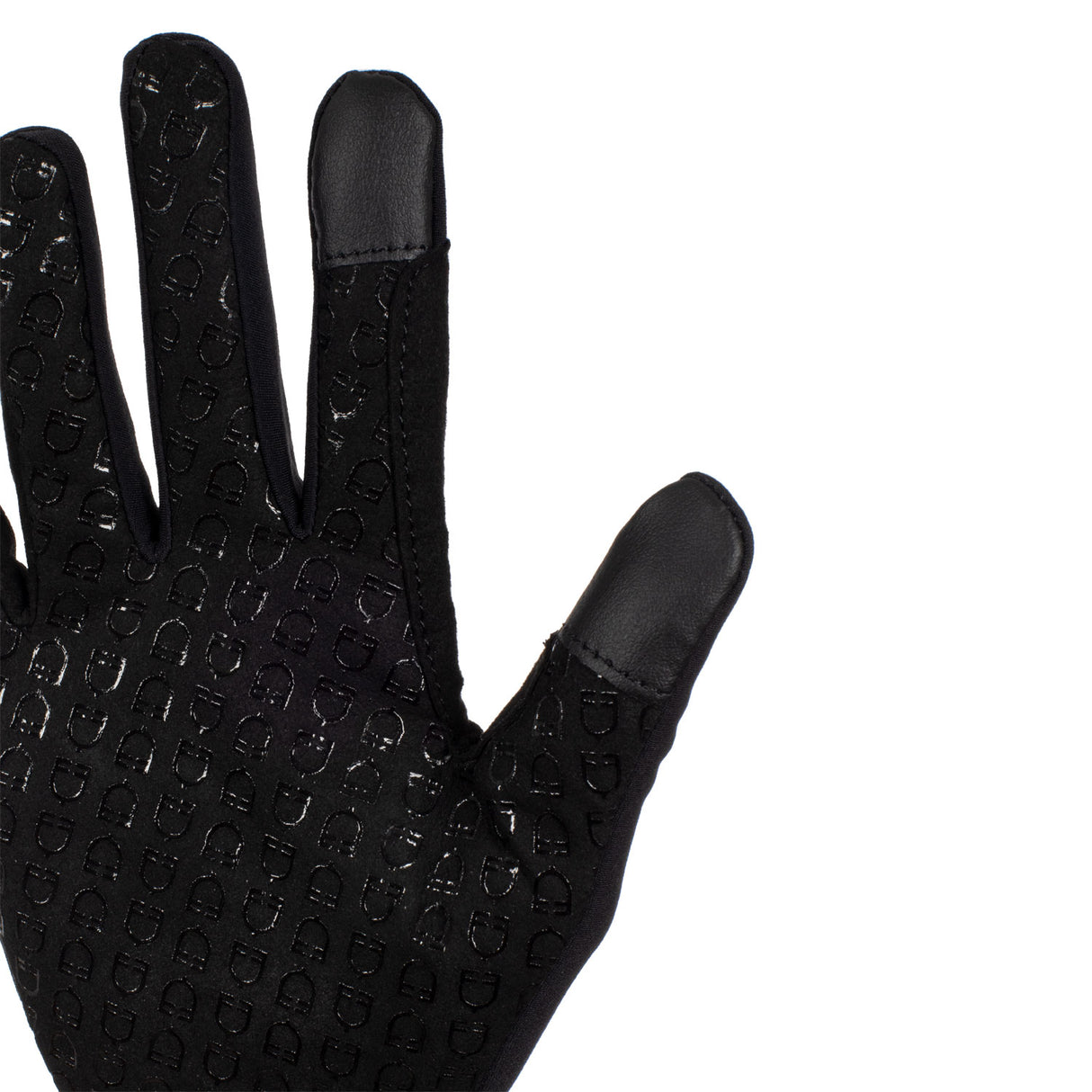 Equestro Unisex Gloves In Fleece Fabric #colour_black