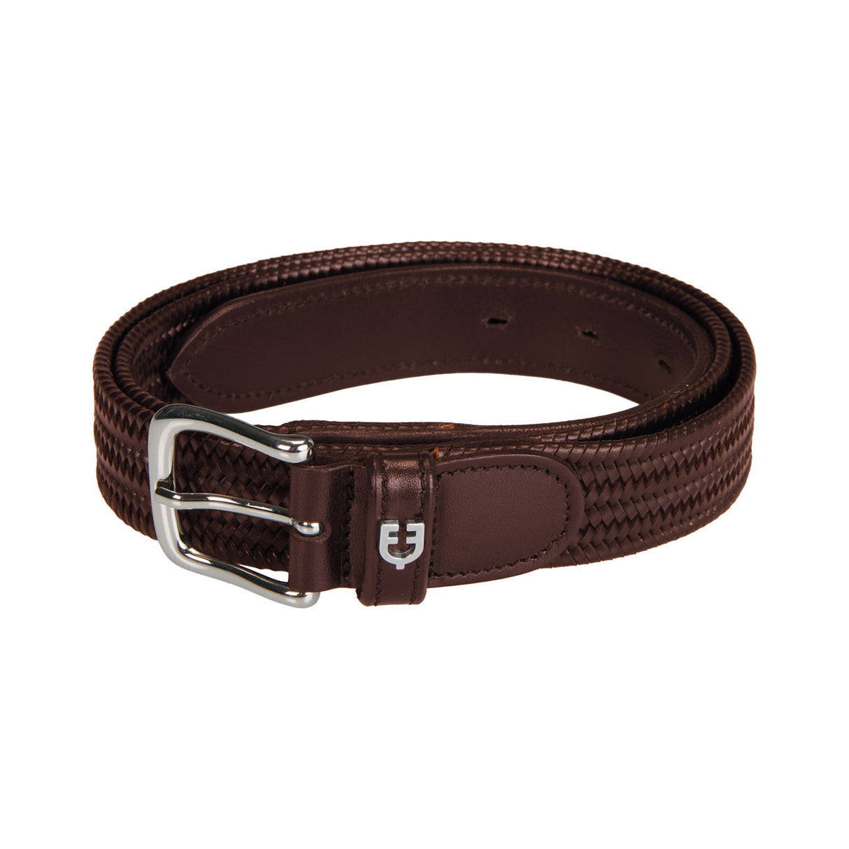 Equestro Elastic Leather Belt #colour_brown