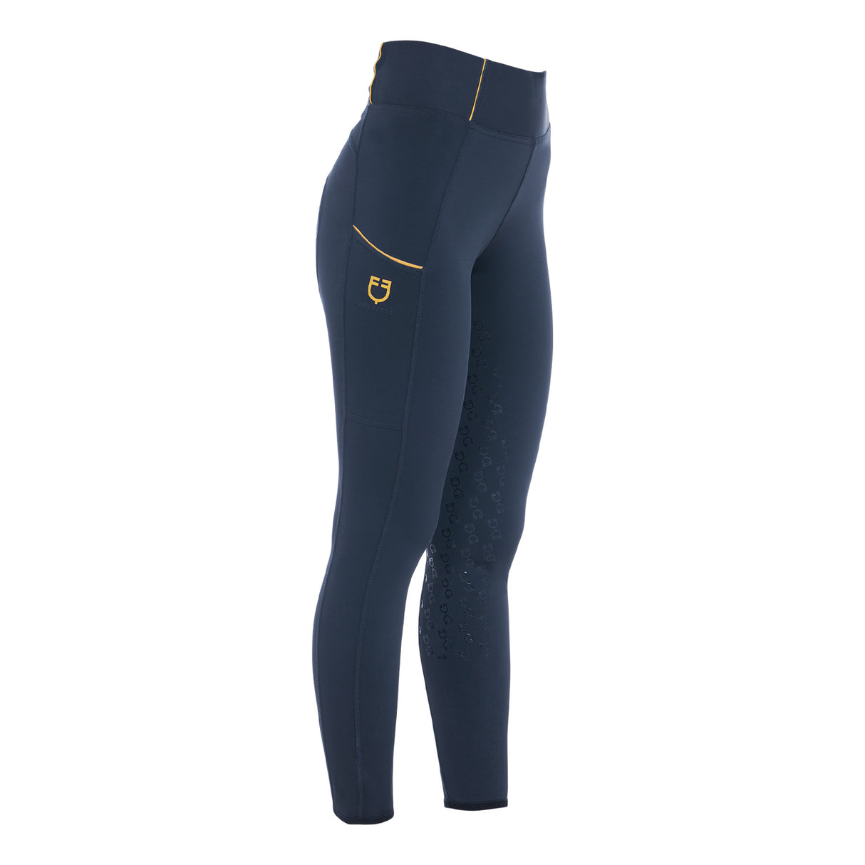 Equestro Women's Slim Light Light Leggings #colour_blue