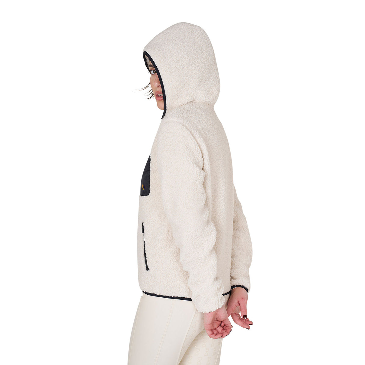 Women's sweatshirt in fleece with front pocket