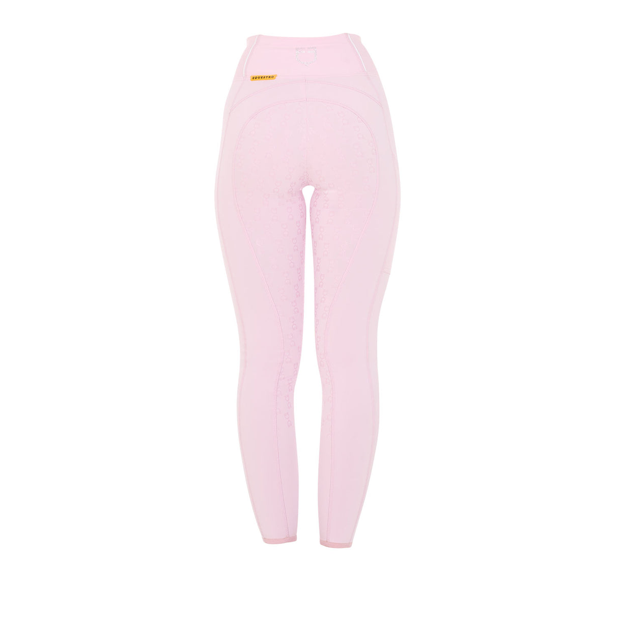 Equestro Women's Slim Fit High-Waisted Leggings with Rhinestones