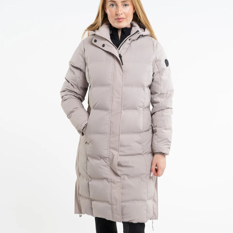 EQUIDRY Thora Waterproof Riding Puffer #colour_sand