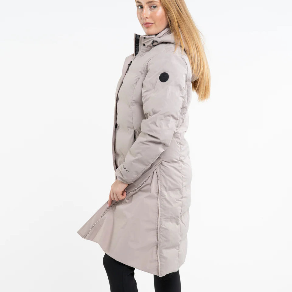 EQUIDRY Thora Waterproof Riding Puffer #colour_sand
