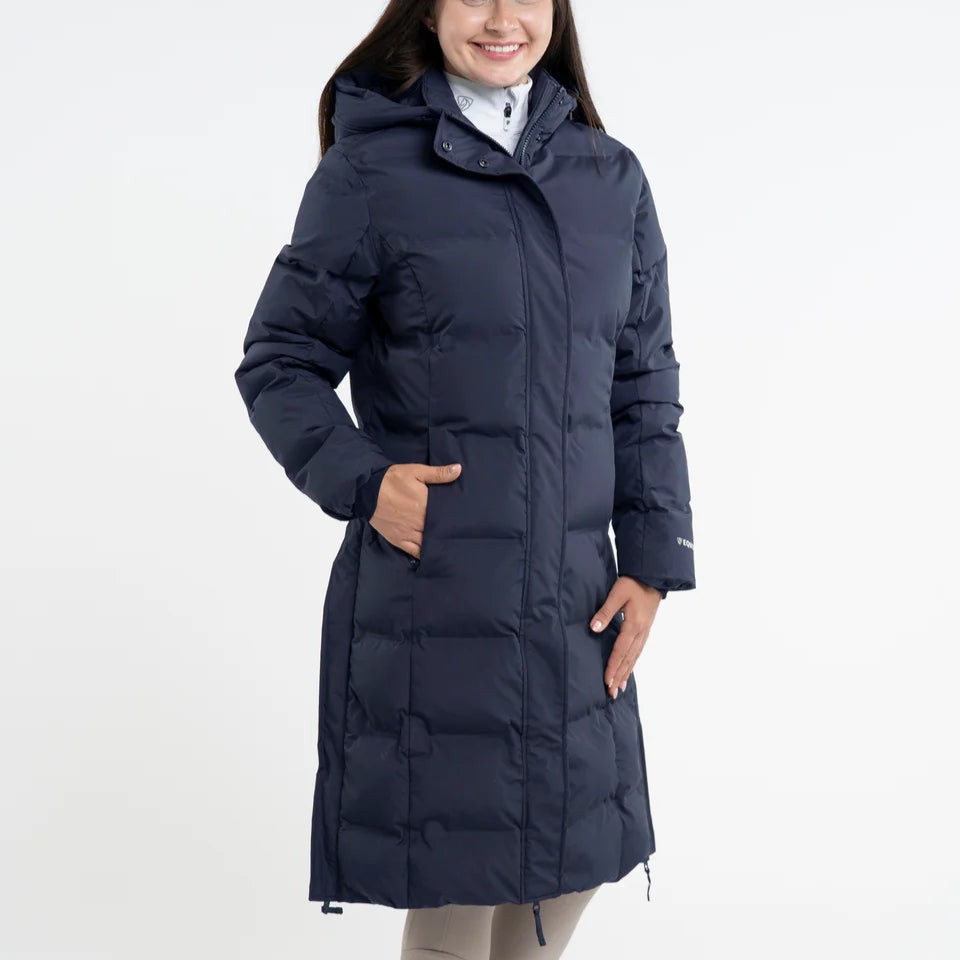 EQUIDRY Thora Waterproof Riding Puffer #colour_navy