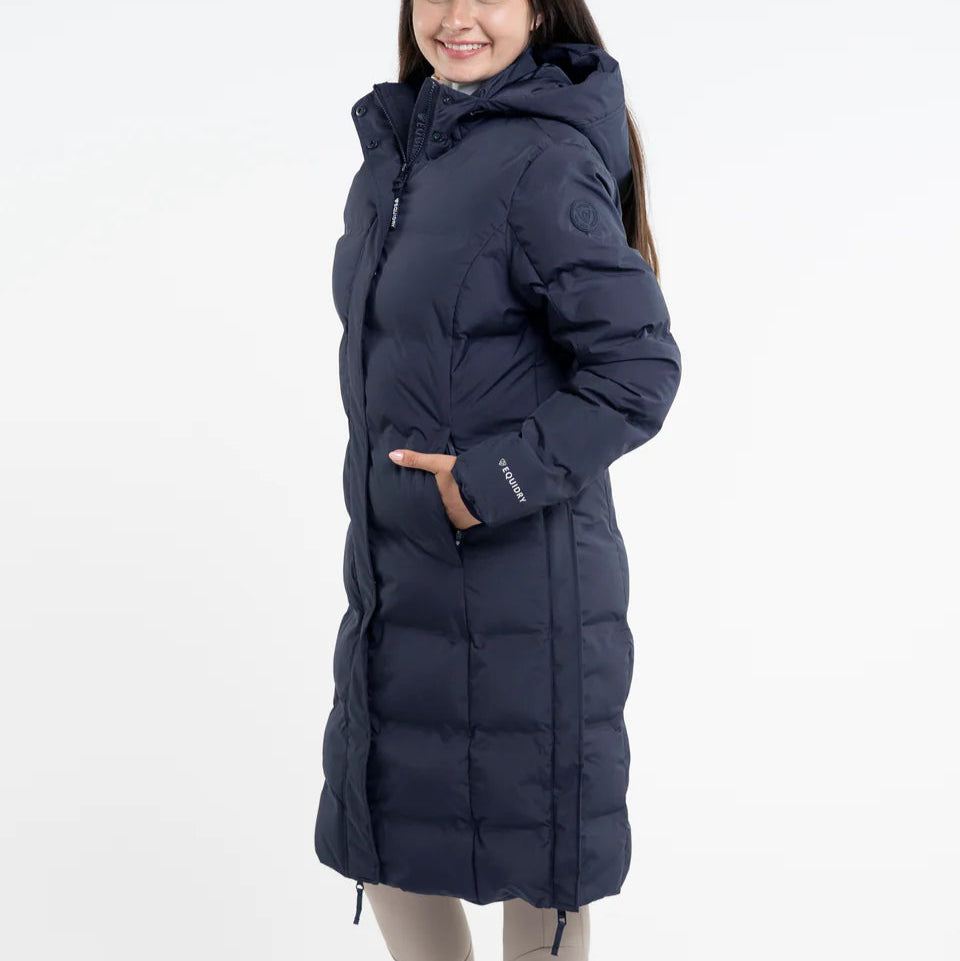 EQUIDRY Thora Waterproof Riding Puffer #colour_navy