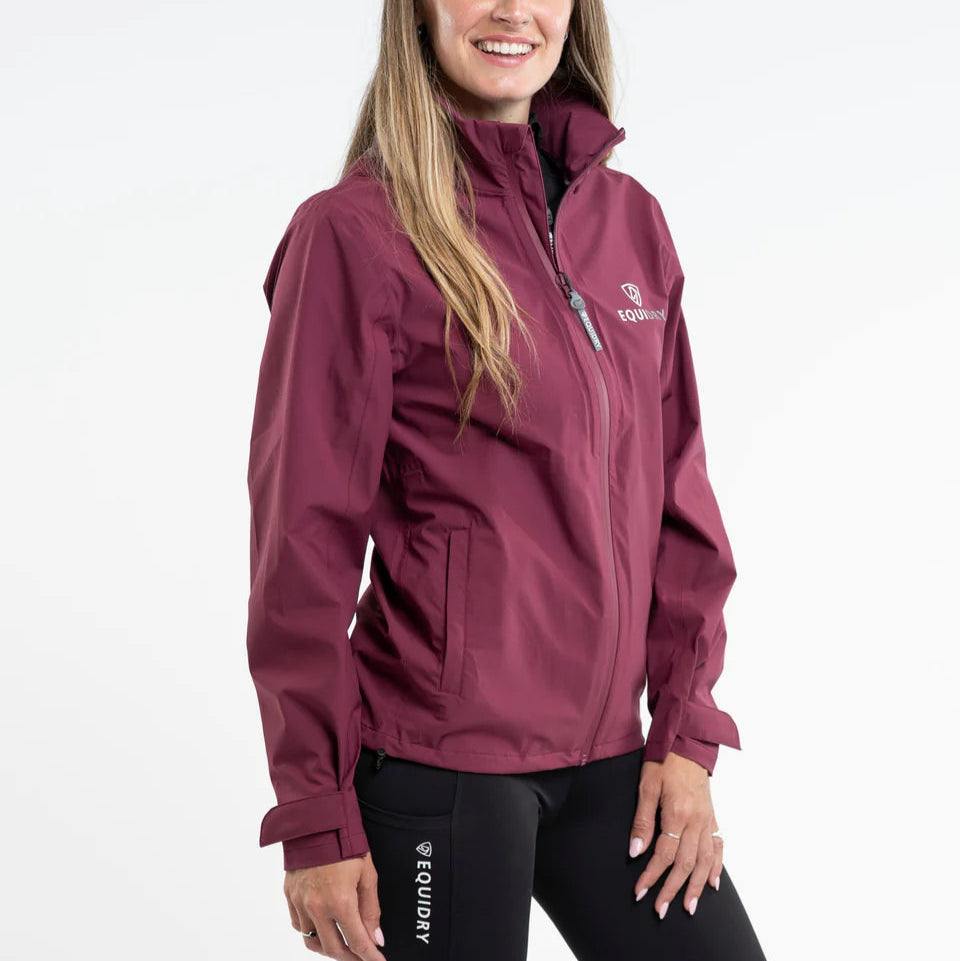 EQUIDRY Women's Nimbus Pack Away Jacket #colour_plum