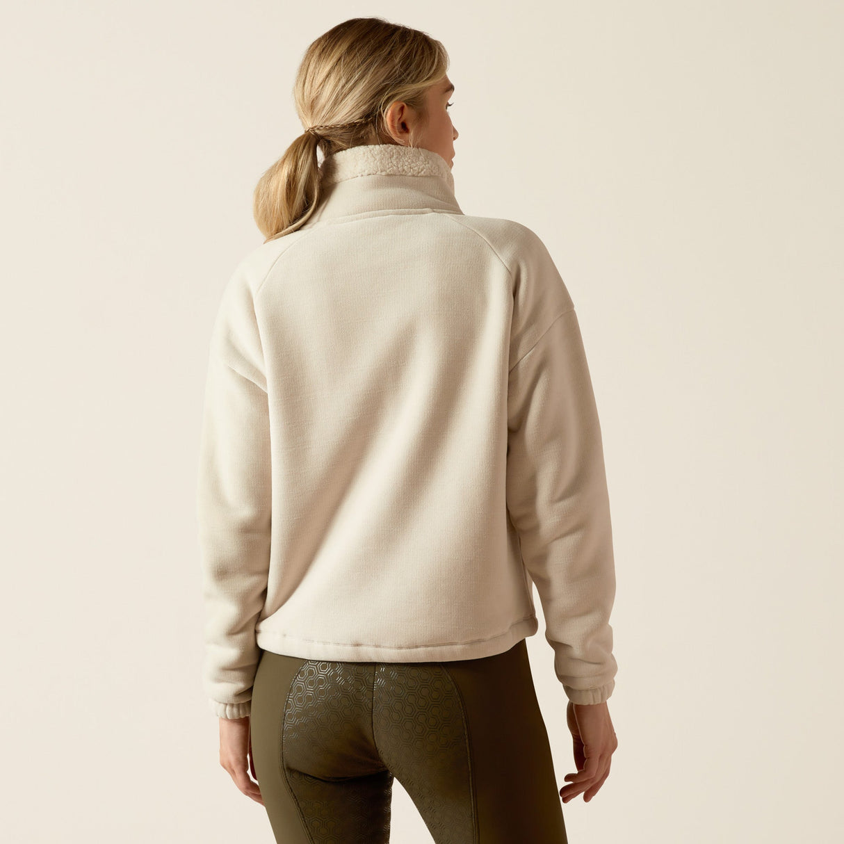 Ariat Women's Lafayette Ful Zip Sweatshirt #colour_beige