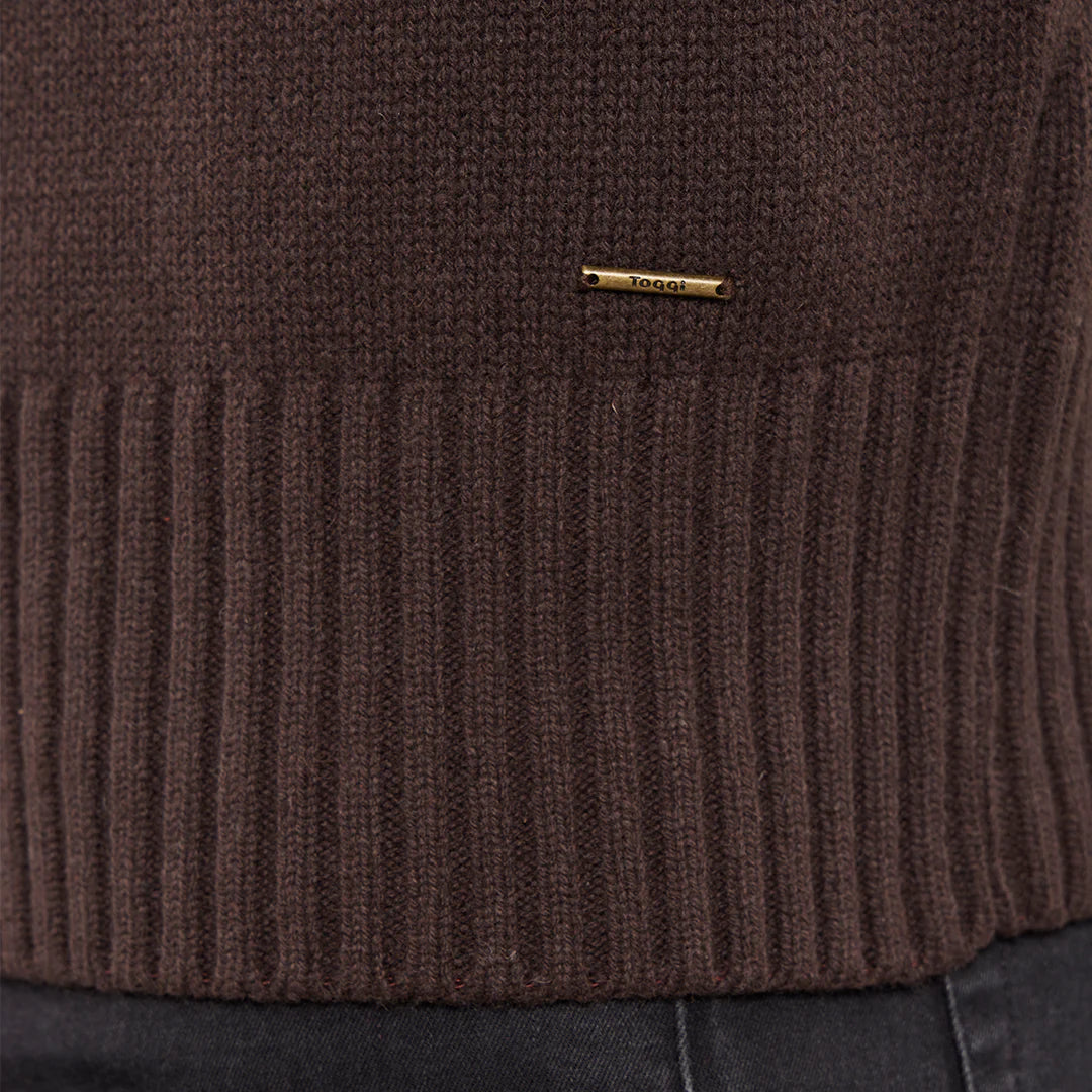 Toggi Men's Fraser Sweater #colour_chocolate