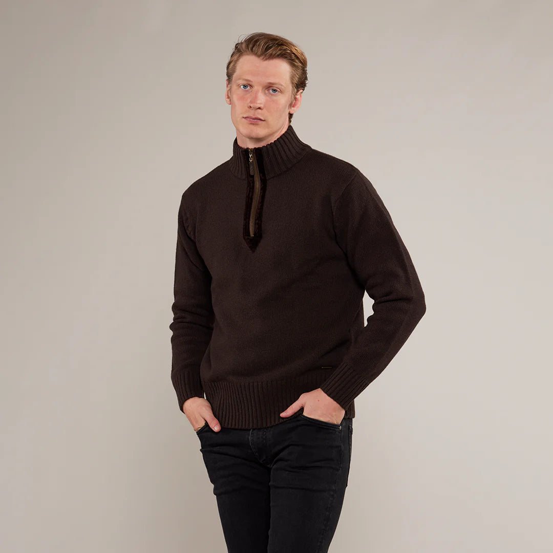 Toggi Men's Fraser Sweater #colour_chocolate