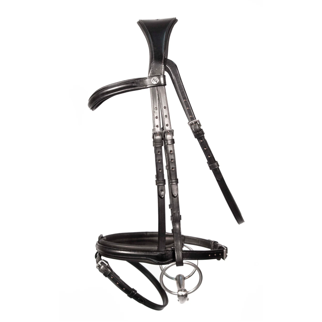 Henry James Comfort Flash Bridle #colour_black