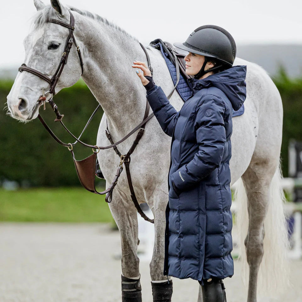 EQUIDRY Thora Waterproof Riding Puffer #colour_navy