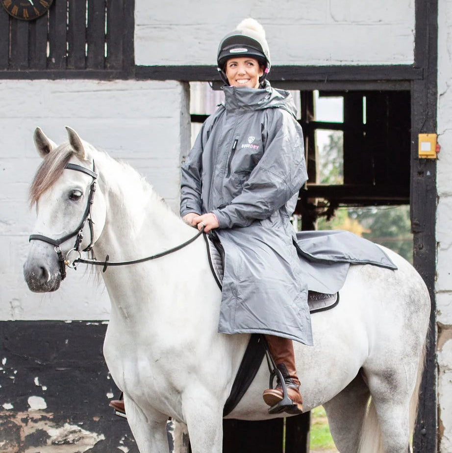 EQUIDRY Women's Thin Fleece Evolution #colour_grey-penelope-pink