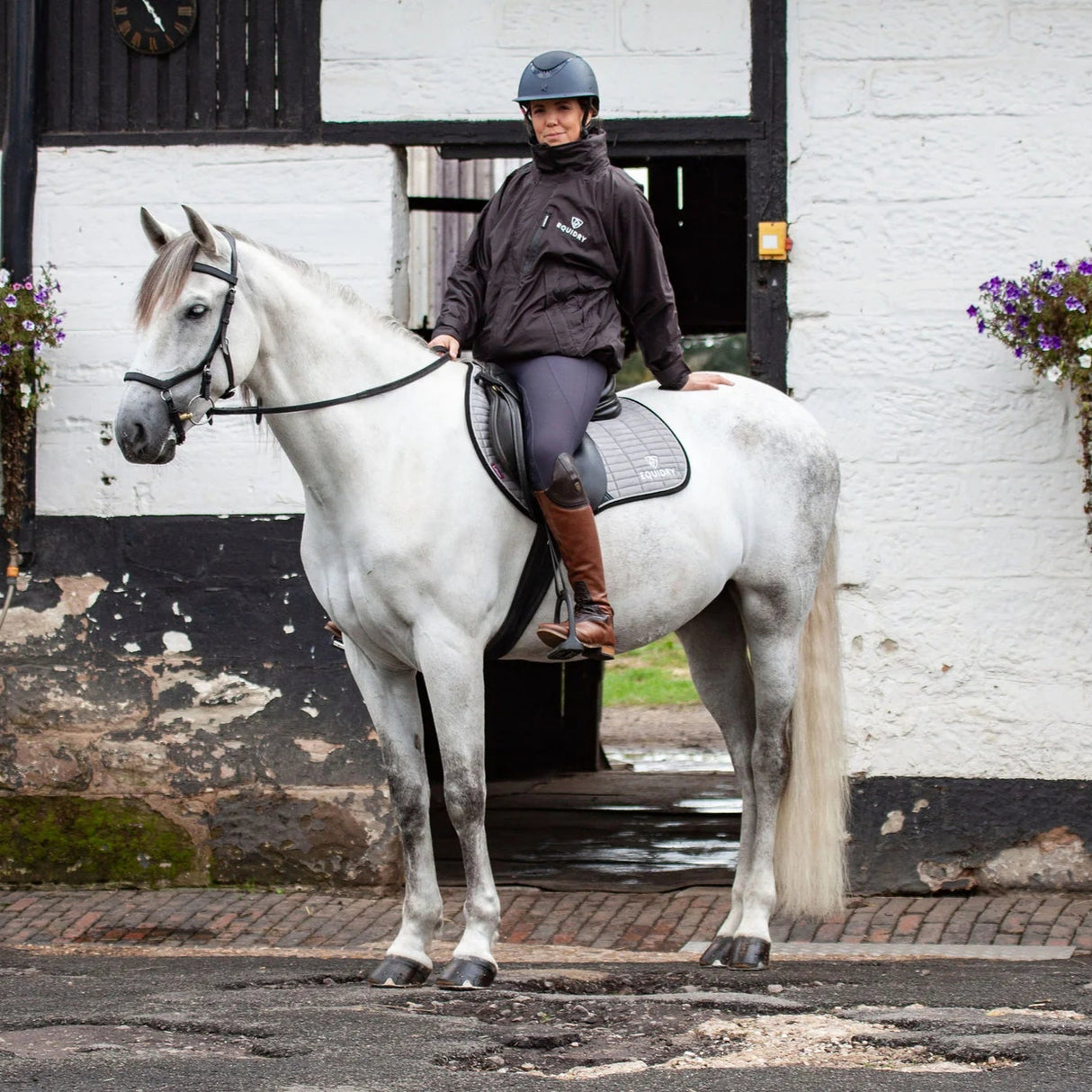 EQUIDRY Women's Thin Fleece Shortie #colour_rich-brown