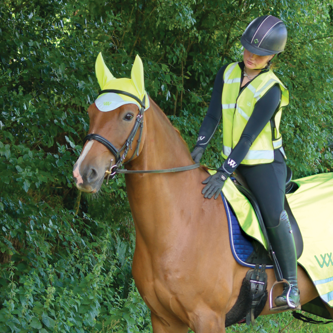 Woof Wear Ergonomic Hi Viz Fly Veil #colour_yellow