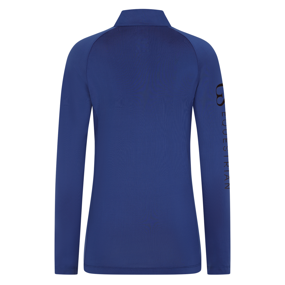 GS Equestrian Children's Momentum Long Sleeve Base Layer #colour_navy