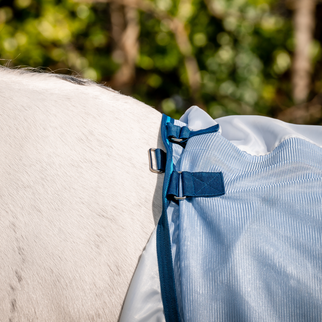 Horseware Ireland Amigo Bug Rug #colour_azure-blue-navy-electric-blue