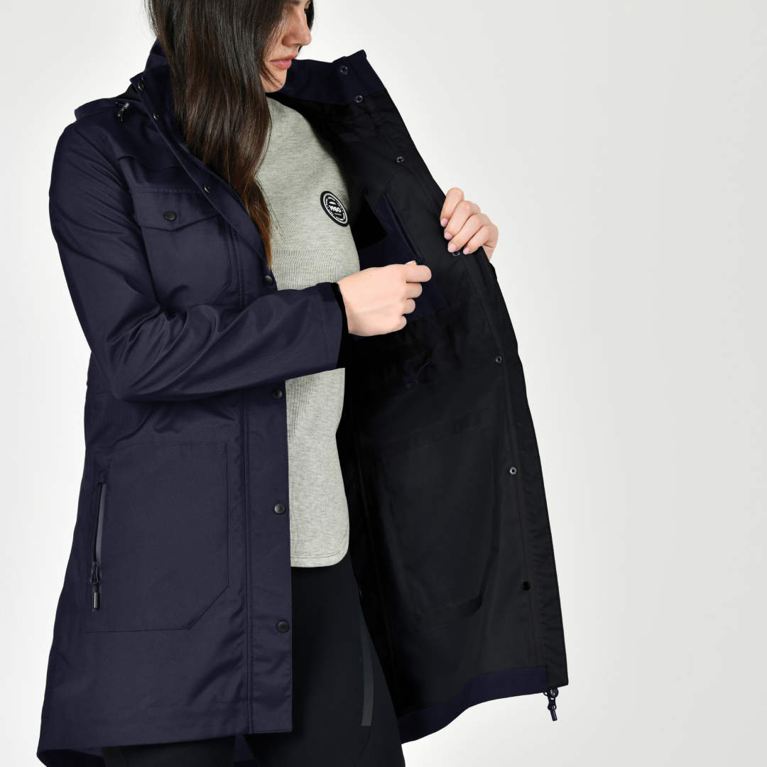 Weatherbeeta Waterproof Ladies Paloma Jacket #colour_sky-captain