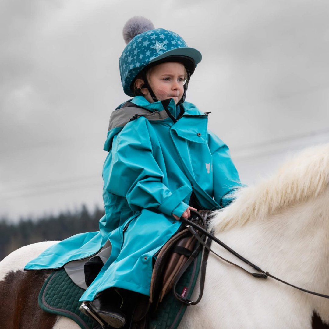 Equicoat Childs Reincoat Lite #colour_teal