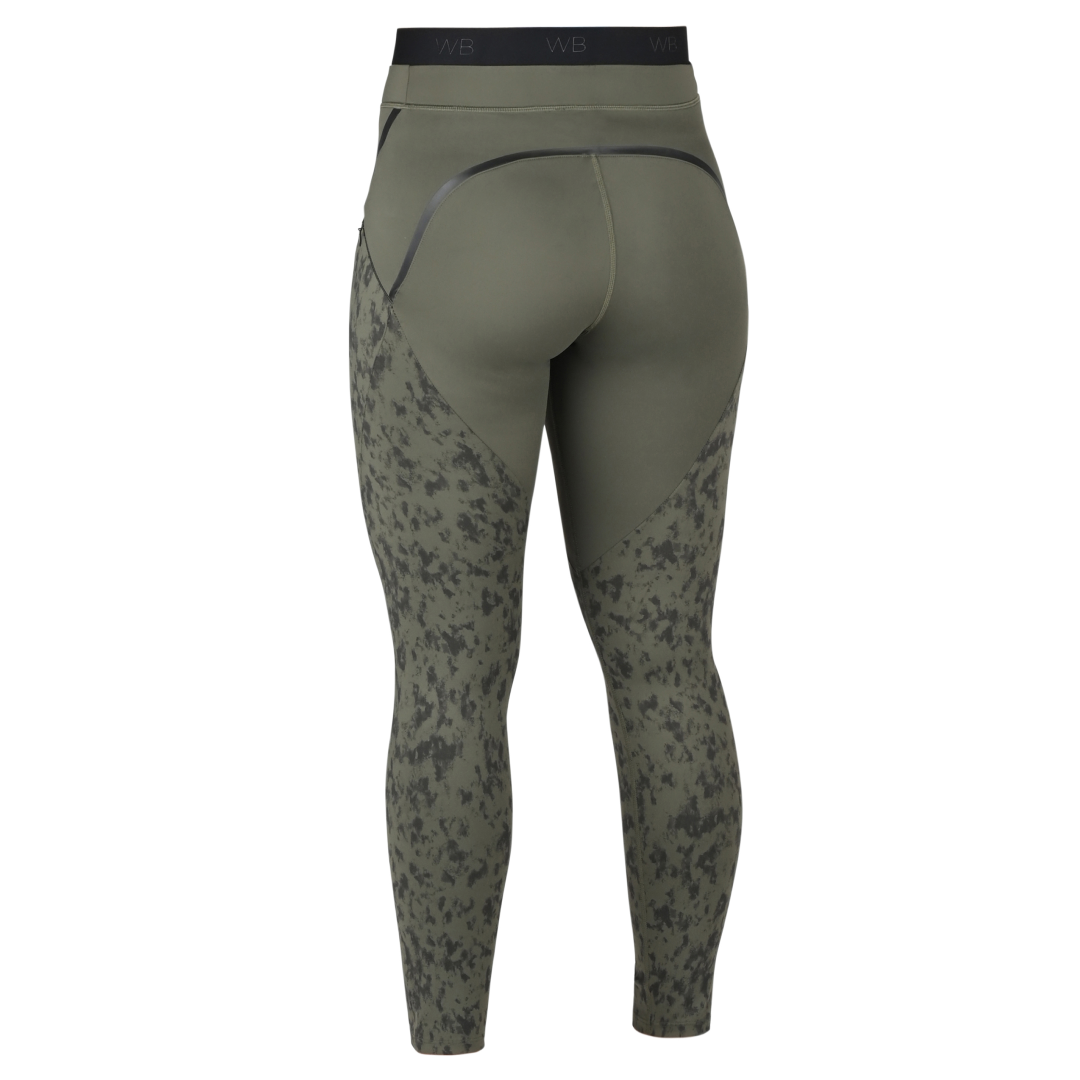 Weatherbeeta Toulon Ladies Lifestyle Tights #colour_dark-olive-camo-print
