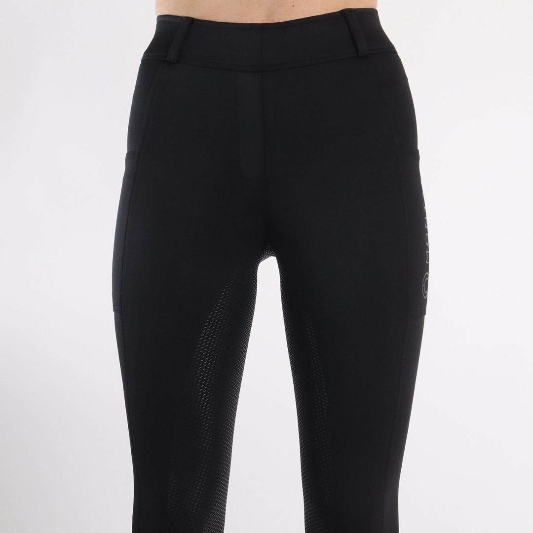 Montar MoMeadow Mesh Summer Full Grip Riding Tights #colour_black