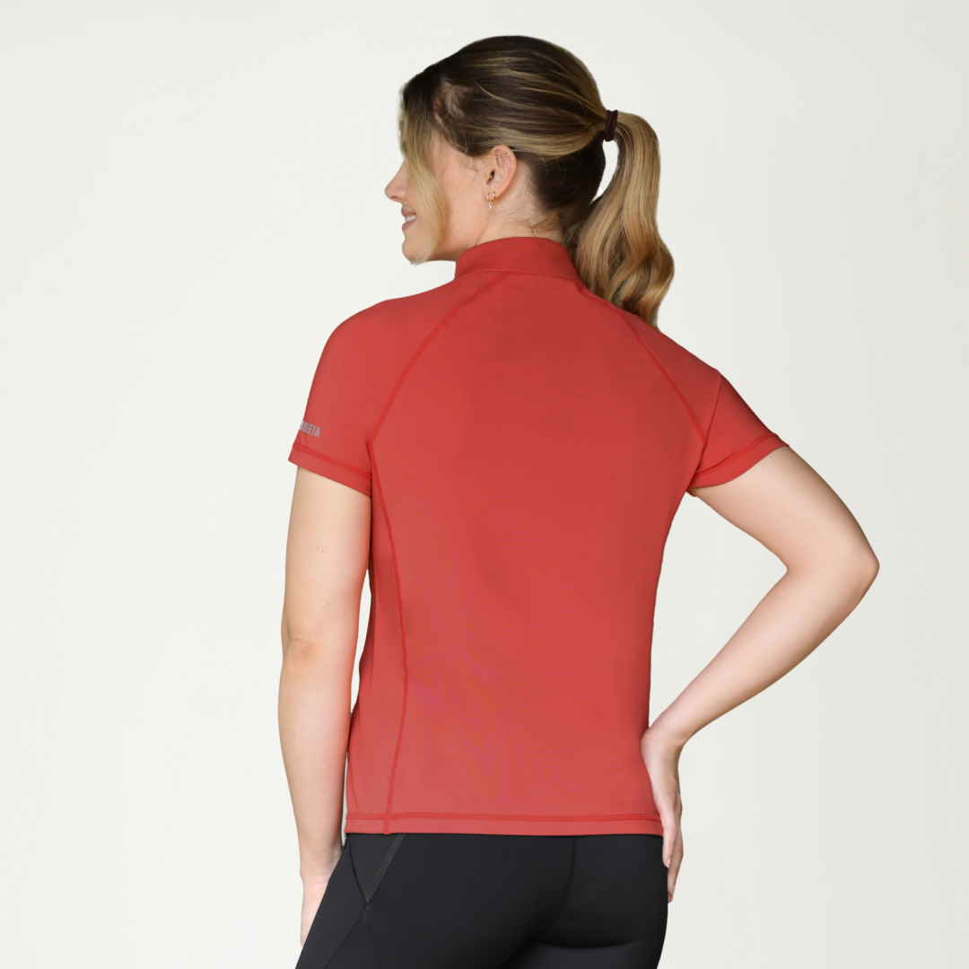 Weatherbeeta Prime Short Sleeve Top #colour_bittersweet-red