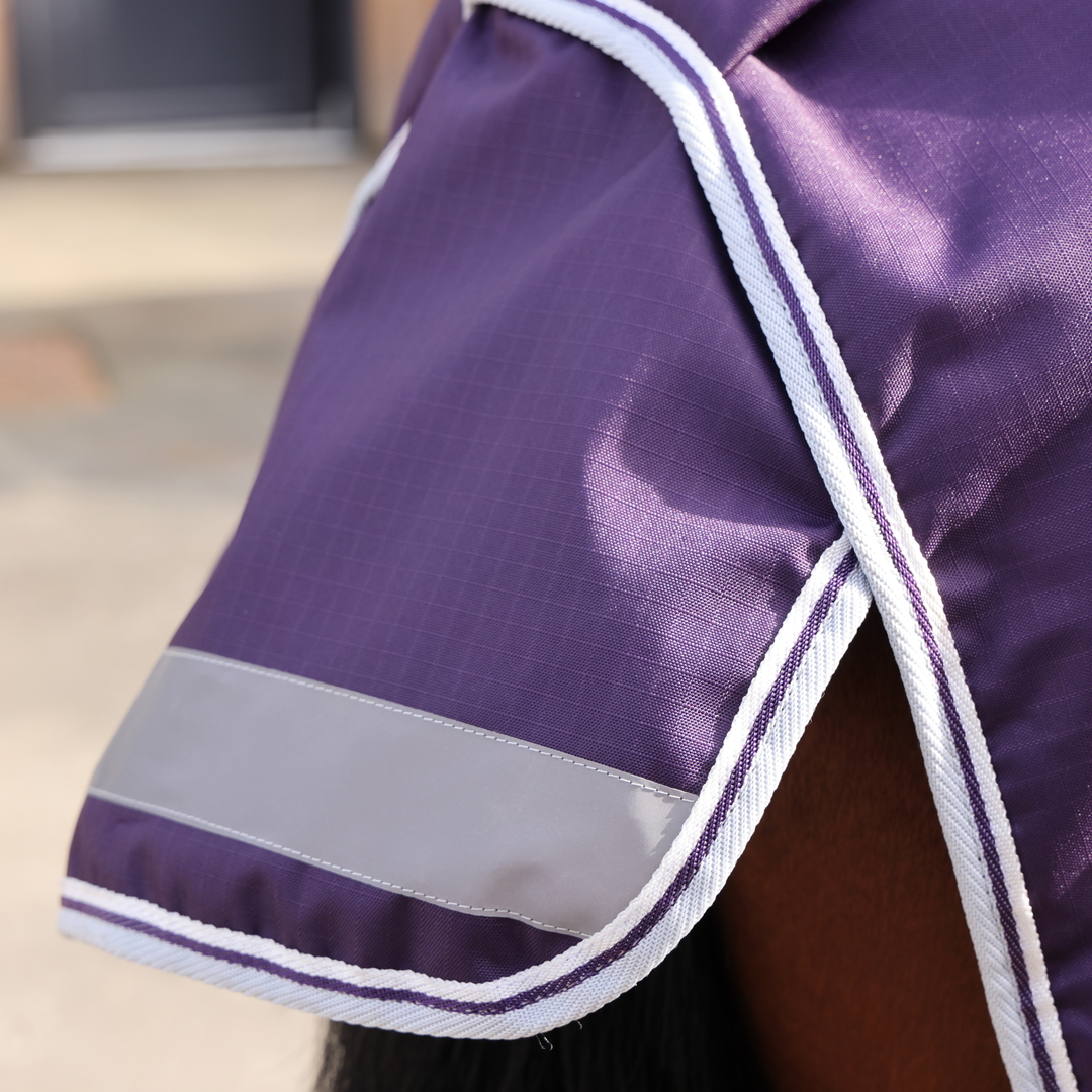 Shires Highlander Original 100g Turnout Rug #colour_plum