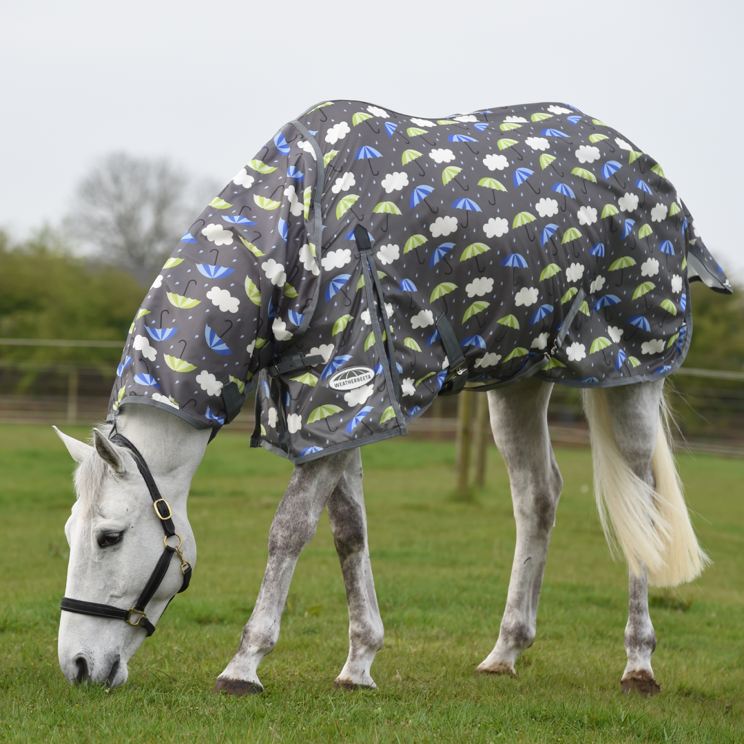WeatherBeeta ComFiTec Essential Mesh II Combo Neck Fly Rug #colour_umbrella-print