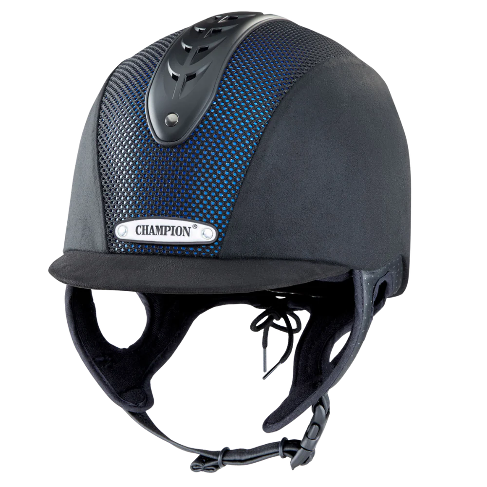 Champion Revolve X-Air Nova Peaked Helmet #colour_black-blue