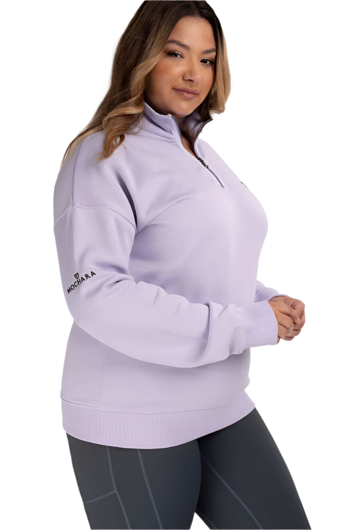 Mochara Half Zip Sweatshirt
#colour_lilac